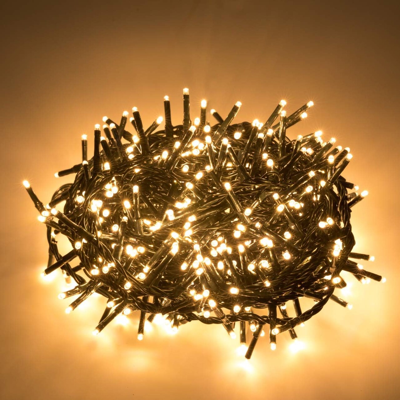 500 LED 49ft Christmas Cluster String Lights, Warm White Fairy Lights for Indoor & Outdoor Home, Garden, Wedding, Party, Xmas Tree Decor (Warm White)